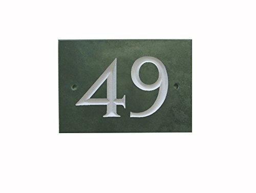 Green Slate House Number (1-99) (No 49) โ image 1