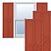 Ekena Millwork TFP001CP18X043CL True Fit PVC Cedar Park Fixed Mount Shutters, 18"W x 43"H, Colorful Leaves