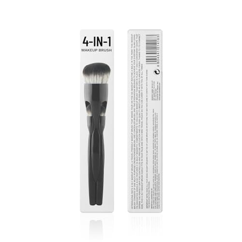 Image of PAC 4-IN-1 Makeup Brush | one multi-purpose brush, one concealer brush, and two eyeshadow brushes | Compact Portable Brush Kit