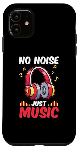 Hülle für iPhone 11 Silent Disco Kopfhörer Kein Lärm Nur Musik
