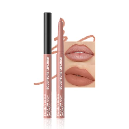 Image of K08 Hxssll 12 Colors Matte Lip Liner Pencil - Long Lasting Waterproof Lip Liner, Smudge Proof Transfer Proof Lip Pencil, High Pigment Lip Makeup for Defining & Filling Lips (08#, 1PCS)