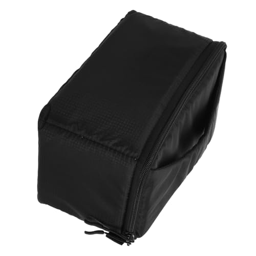 Bolsa acolchada para cámara digital compacta y resistente color negro para dos objetivos