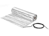 Elektrische Fußbodenheizung Alu-Heizmatte AluPro 140 W/m² für Laminat/Klickvinyl (2 m² - 0,5 x 4 m)