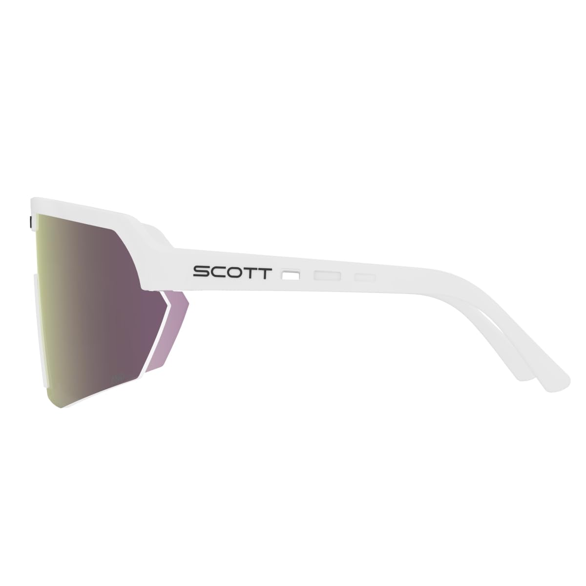 Scott Sport Shield AMP wymienne okulary rowerowe białe/lawendowy chrom