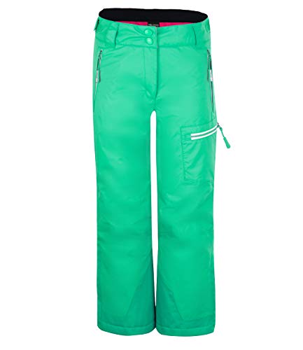 Trollkids Pantalon de ski Hallingdal, Vert/rose., 176 cm Cover