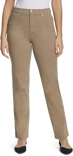 Image of Gloria Vanderbilt Ladies' Amanda Stretch Denim Jean, Brown, 8 Tall