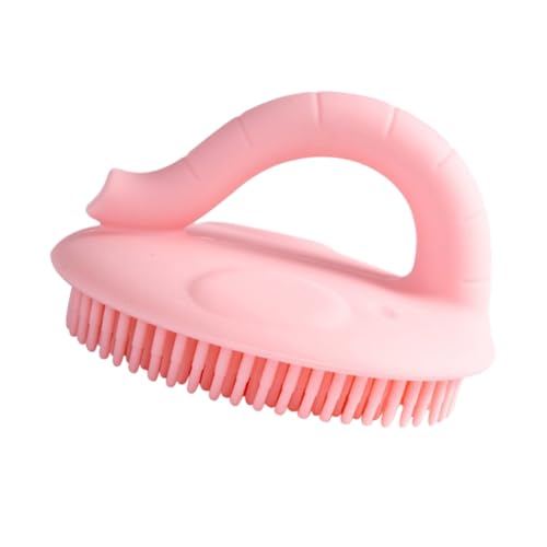 FIXOSHEE Cepillo De Baño Silicona Para Ducha Color Rosa Cepillo De Limpieza Para Shower Para Uso Diario El Baño