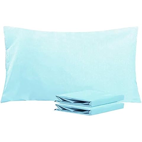 NTBAY Fundas de Almohada de Microfibra Lisa, Suaves y Resistentes a Las Manchas Cover