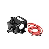 WENH Mini pompe à eau étanche 12 V 4.8W 240L/H, Micro pompes DC sans balais, pompes submersibles à Membrane for fontaine et Aquarium
