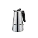 Produktbild Cilio Espressokocher ADRIANA mit Planboden , Kaffeekocher Edelstahl , Für alle Herdarten geeignet , Ø 8,5 cm, Höhe 16,5 cm , Spülmaschinengeeignet , Mokka Kanne , Espressokocher 4 Tassen
