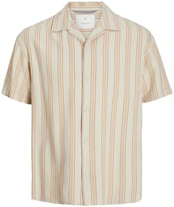 JACK & JONES Herren Jprccmontana Resort Shirt S/S Sn Kurzarmhemd, Sunburn/Fit:Relaxed Fit, L