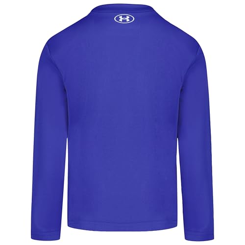 Image of Under Armour Boys' Long Sleeve Logo Graphic T-Shirt, Lightweight & Breathable, Relaxed Fit