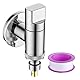 Wasserhahn Waschmaschine WISIRENT, 1/2 und 3/4 Silver Waschmaschine Wasserhahn Wasserhahn Der Waschmaschine, Wandmontage Waschmaschinenhahn Eckventil Waschmaschine für Wasserhahn Ventil