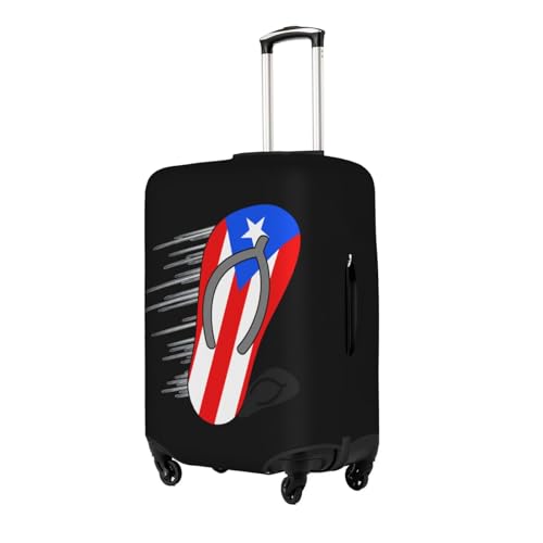 Travel Luggage Cover Funny Puerto Rico Flag Fashion Washable Baggage Suitcase Protector Fit For Luggage Medium2
