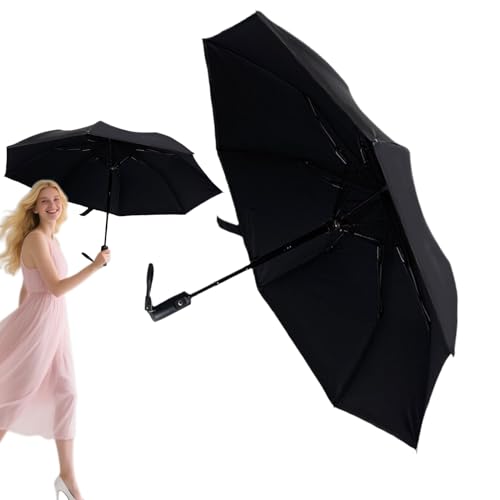 Genérico Sombrilla con Ventilador UV | Sombrillas Refrescantes UV de Protección Solar - Sombra Impermeable Recargable para Playa Viaje Deporte Verano