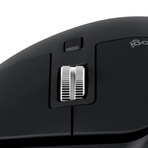 Image of Logitech MX Master 3S - Wireless Performance Mouse with Ultra-Fast Scrolling, Ergo, 8K DPI, Track on Glass, Quiet Clicks, USB-C, Bluetooth, Windows, Linux, Chrome (Black)