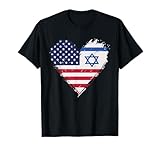 US Israel Solidarity Flag Heart Pride