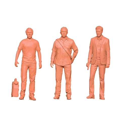 F Fityle 3X Miniature Figure in Piedi Tiny People Model DIY Crafts Figure architettoniche per Giardino delle Fate, diorami, 2.8 Cm