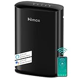 HIMOX Air Purifiers For Home Large Room up to 2690 sq ft, Smart wifi& PM2.5 Monitor, 5 Stage Medical