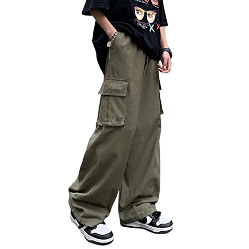 Women Cargo Pants Y2K Baggy Streetwear Cotton Loose Fit with