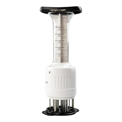 Meat Tenderizer Injector, 90ml Sauces Enhancer Injector with 30 Stainless Steel Needle, Marinade Injector Cook Kitchen Tool for BBQ/Turkey/Fish/Brisket/Pork/Chicken