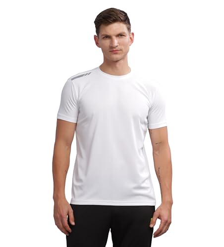 Image of Men's Regular Fit Quick-Dry Active T-Shirt for Gym & Sports - Stylish, Comfortable, and Perfect for Workouts & Everyday Wear