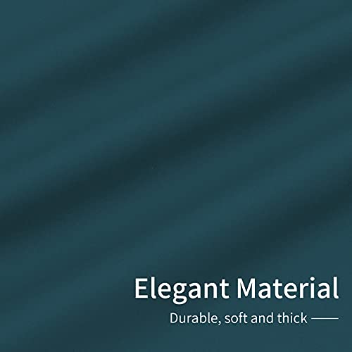 Image of Easy-Going Blackout Curtains for Bedroom, Solid Thermal Insulated Grommet and Noise Reduction Window Drapes, Room Darkening Curtains for Living Room, 2 Panels(42x63 in, Peacock Blue)