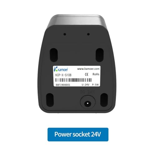 Kamoer KCP-X Mini-Schlauchpumpe, 24 V, mit Steuerung, niedriger Durchfluss, 4~14 ml/min, einstellbare Geschwindigkeit, Flüssigkeitsdosierpumpe für Aquarium-Labor mit Netzadapter, Silikonschlauch