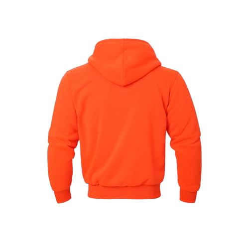 Image of TanBridge Plaid Flannel Hoodie Sherpa Fleece Lined Shirt Jacket Cotton Hoodies Zip Up Winter Warm Coat