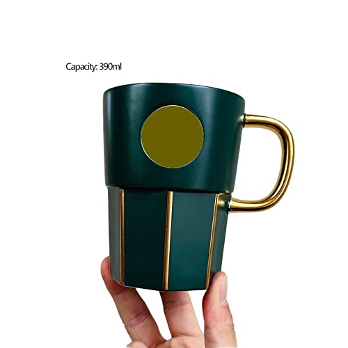 Tazzine da caffè Tazza di caffè in Ceramica Tazza Tazza di caffè Bere Regalo Tazza di Regalo Tazza d'Acqua Set di Tazze (Capacity : 301-400ml, Color : Cup)