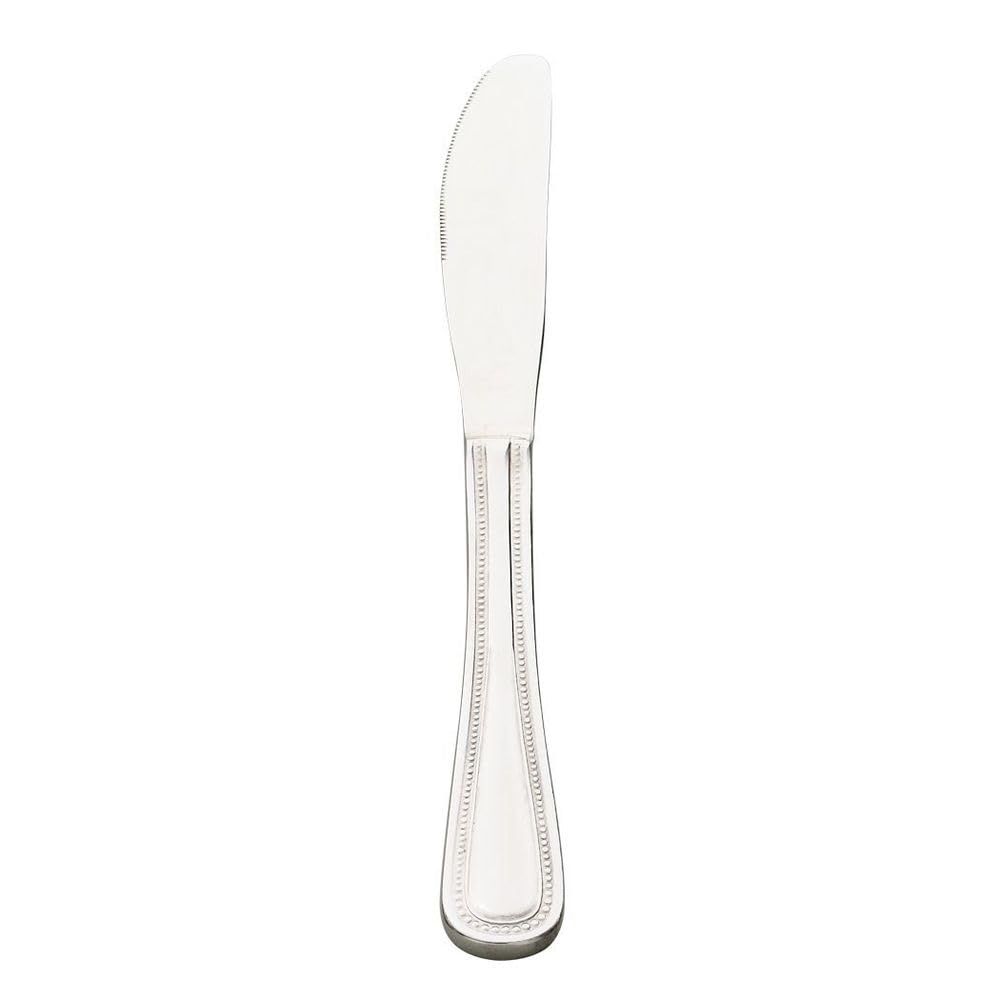 Browne Serrated Dinner Knife - Contour Series [Set of 12] by Browne Foodservice – 8.88 inches, Stainless Steel, Silver, Pack of 12, Model 502911S