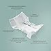 Parasol Clear+Dry Disposable Diapers, RashShield Protection and Leak-Control Fit, Hypoallergenic Diapers, Size 1 (7-14 lbs), 320 Count