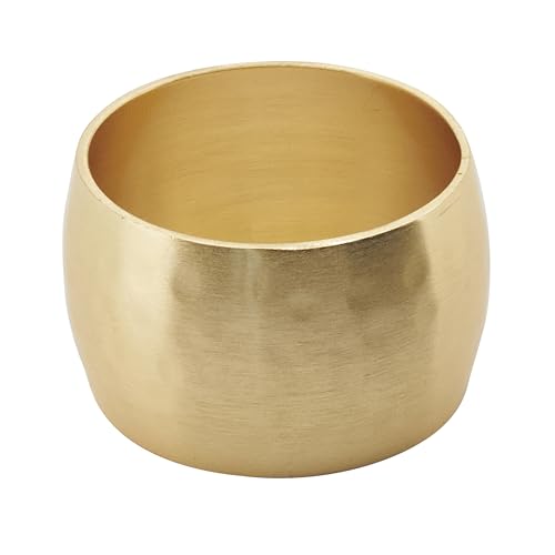 SARO LIFESTYLE Brushed Brass Napkin Rings (Set of 4) –