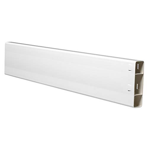 Outdoor Essentials 8 ft. White Vinyl Ranch Fence Rail