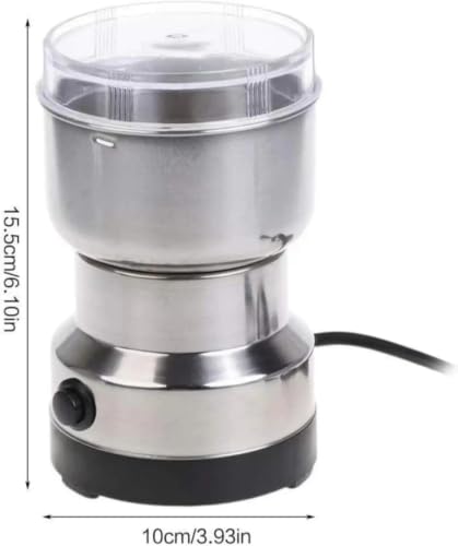 Image of volexmart Nima Electric Coffee Grinder & Spice Grinder 150W | Stainless Steel Dry Masala Grinder | Multipurpose Mini Grinder for Coffee Beans, Nuts, Seeds & Spices | Compact Kitchen Appliance