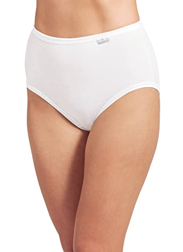 Jockey Women's Underwear Plus Size Elance Brief - 3 Pack, White, 9 #TOP1
