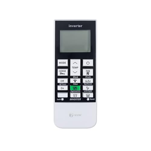 Image of 7SEVEN Compatible Hitachi AC Remote Control Model 168E for Split & Window 1-2 Ton Air Conditioner - Match Remote Keys Exactly to Replicate Genuine Remote Function