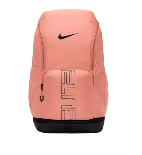 Image of Nike Unisex Varsity Elite Backpack (32L) Safety Orange /Black /Wolf Grey, One Size