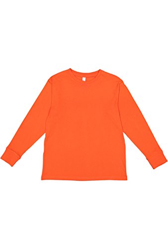 Image of LAT Youth 100% Cotton Jersey Crew Neck Long Sleeve Tee (6201)