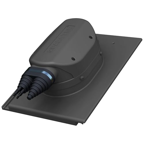 Wasserdichter Solardurchgang Photovoltaik-Dachdurchgang für Braas - Tegalit Protegon Dachziegel - Solar Dachdurchführung (RAL 7016 - Anthrazit)