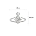 Saturn Earrings,Saturn Planet Earring,Aesthetic Earring for Women,Cubic Zirconia Saturn Planet Studs Earring,Space Earrings Y2k Earrings Jewelry Gifts for Women (Silver)