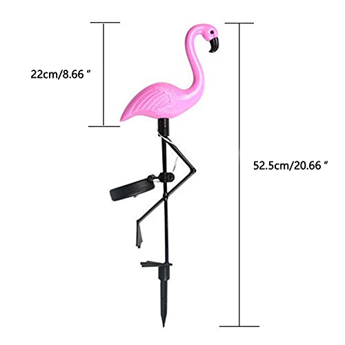 Seiwei Flamingo Shape Garden Lights Outdoor Solar Stake Lights Led Lamp Waterproof For Backyard Pathway Lawn Lighting Decoration, 1 Pack #TOP1