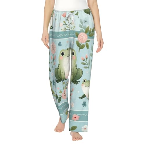 Pantalon de pyjama en polaire anti-frissons coupe ample confortable femme