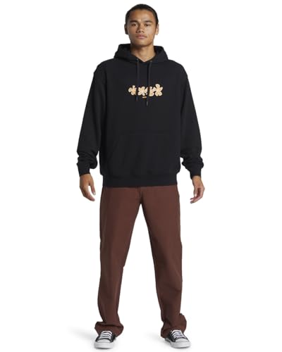 Sweat à capuche Quiksilver Graphic noir en coton premium