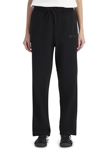 Champion Women's Script Wide Leg Pant, Black, Large