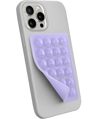 StickyGrippy Suction Phone Case Mount, Sillicon Adhesive Phone Accessory for iPhone and Android,...