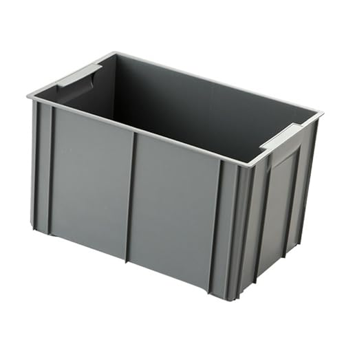 Boîte utilitaire empilable en PP robuste avec poignée ergonomique grise - 6