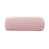 HOIRIX Waffle Weave Bath Towel 100% Cotton Pure Colour Towels Ultra Soft & Super Absorbent for...