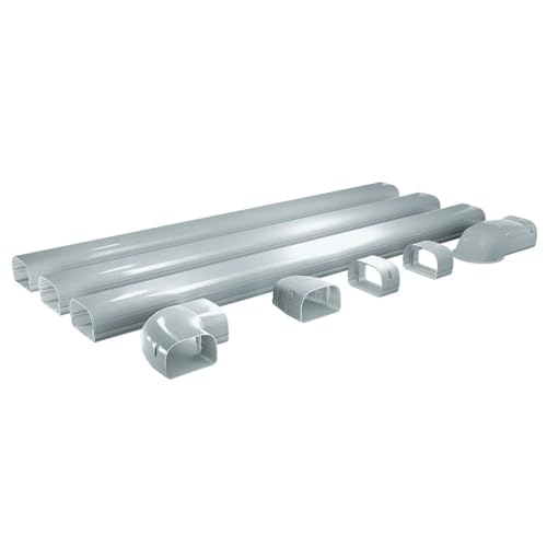 Image of MRCOOL LineGuard Line Set Outdoor Cover for Ductless Mini Split System, Protection from Wind, Rain and Extreme Temperatures, Gray