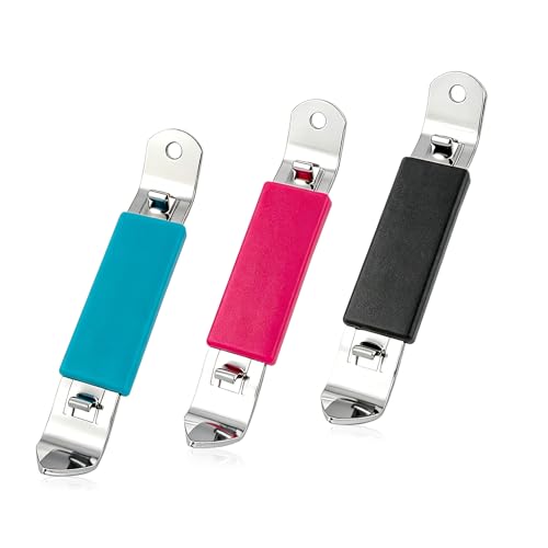 KTOJOY 3 PCS Magnetic Bottle Openers Stainless Steel Small Can Tapper Can Openers Classic Beer Opener with Magnet for Camping and Traveling